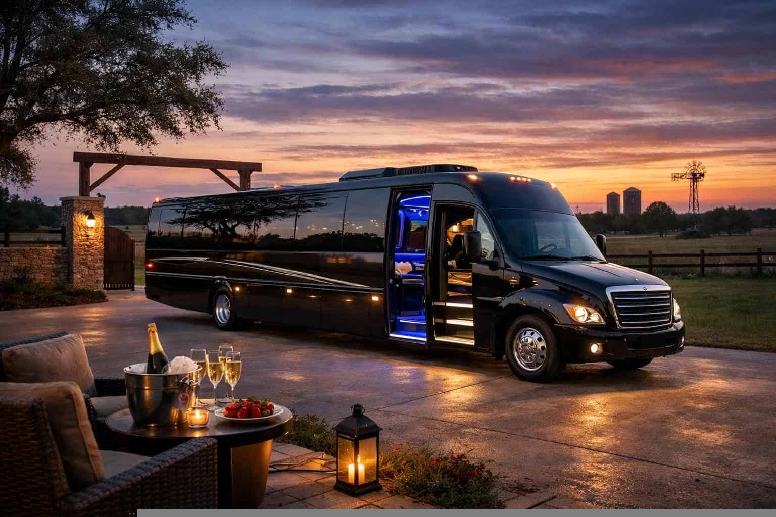 Luxury Limo Bus Rental in Elgin Texas