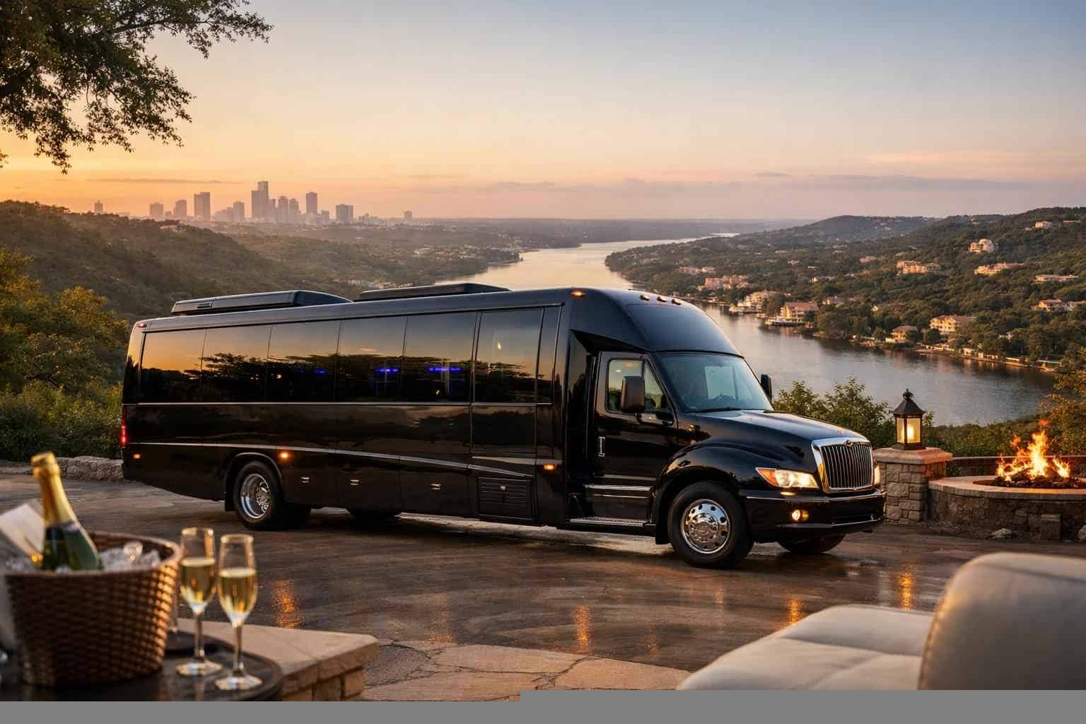 Luxury Limo Bus Rental in West Lake Hills Texas