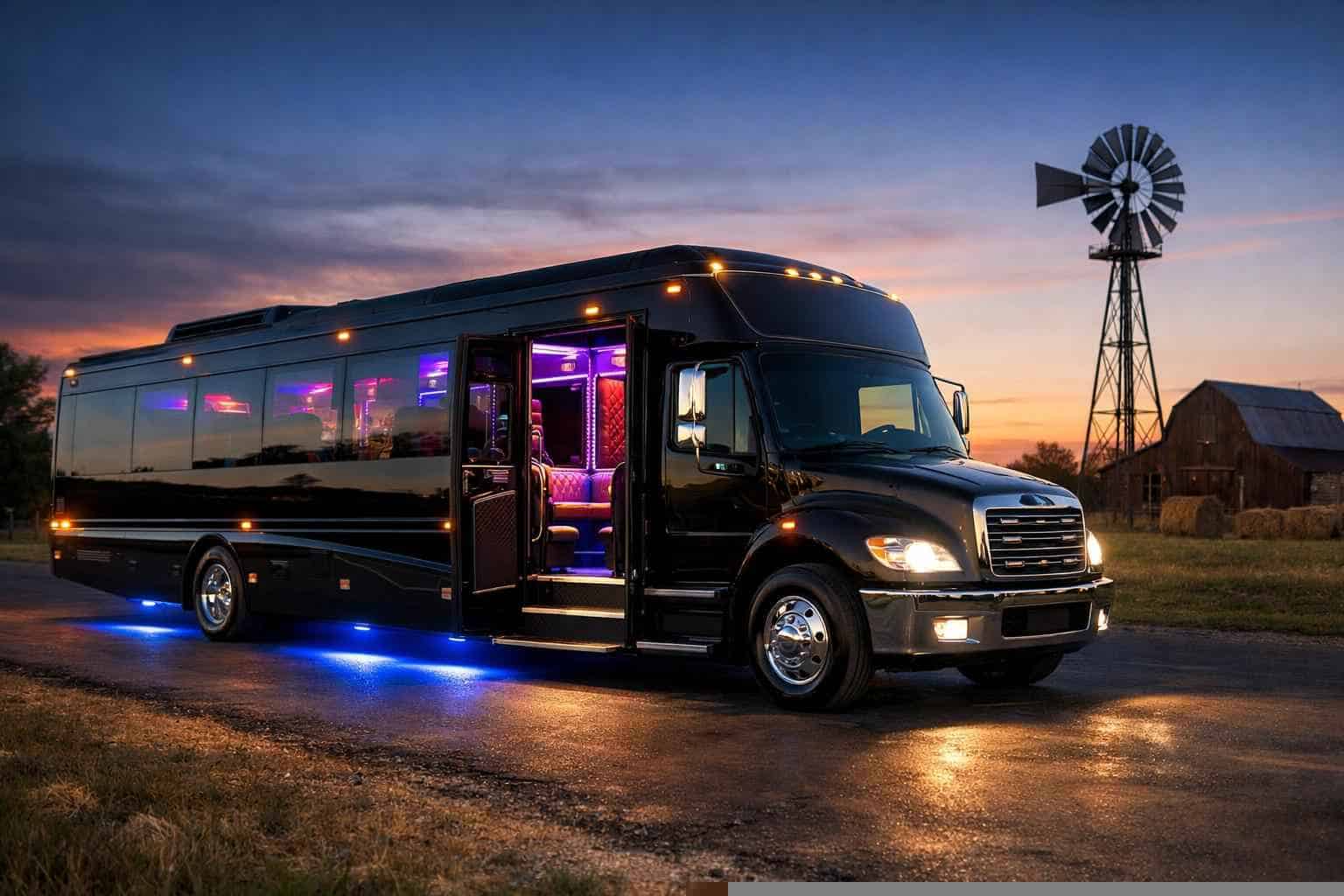 Luxury Party Bus Rental in Elgin Texas