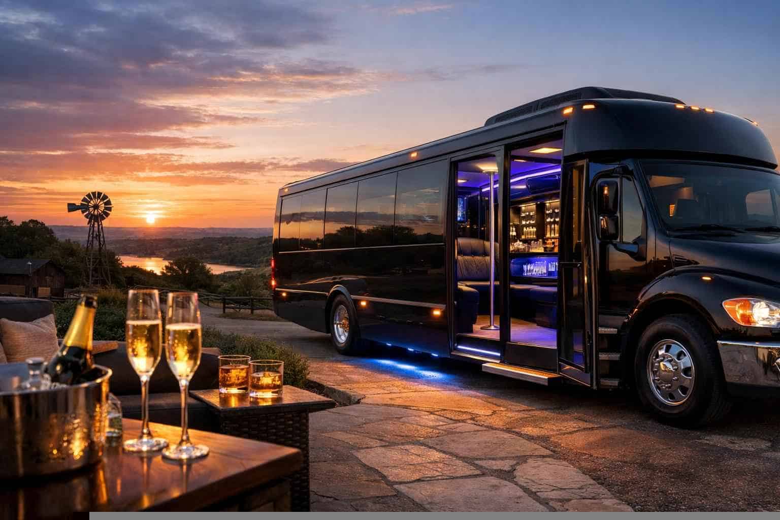 Luxury Party Bus Rental in Liberty Hill Texas