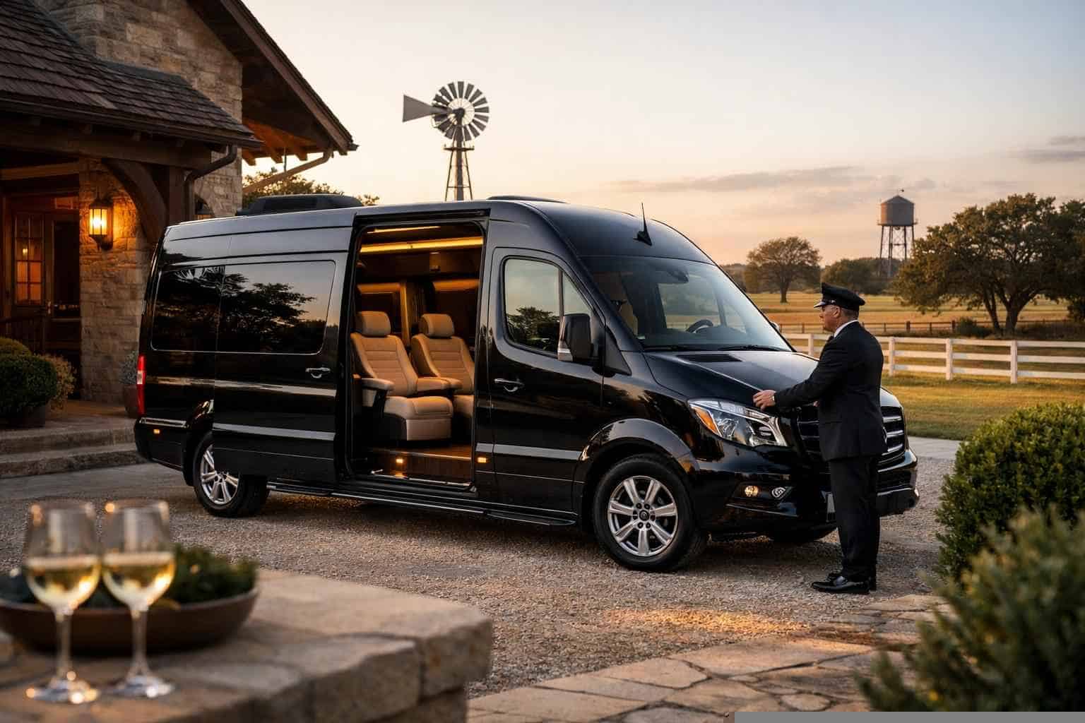 Passenger Van With Driver In Taylor Texas Luxury Passenger Van with Driver in Taylor Texas