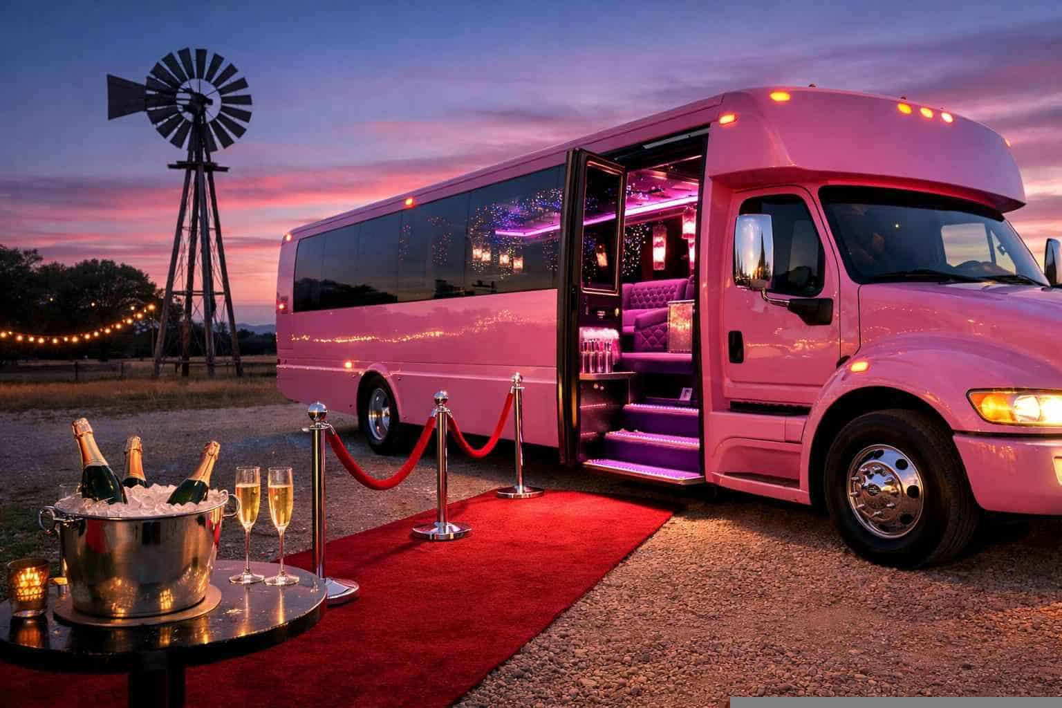Pink Party Bus Rental In Taylor Texas Luxury Pink Party Bus Rental in Taylor Texas