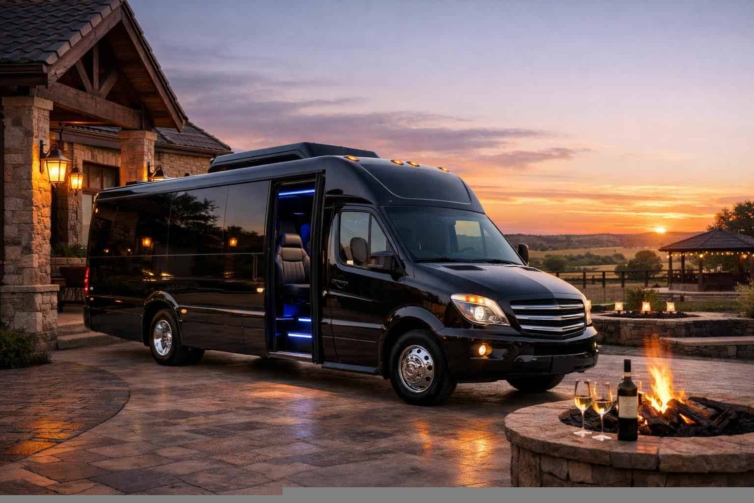 Luxury Shuttle Bus Rental in Liberty Hill Texas