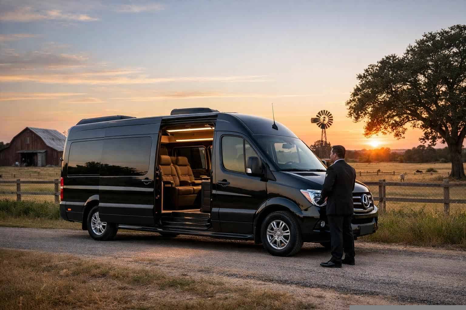Luxury Sprinter Van Rental with Driver in Elgin Texas