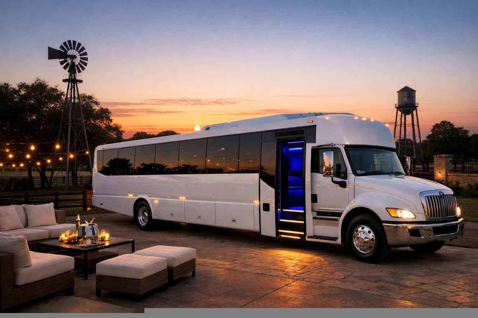 White Party Bus Rental In Taylor Texas Luxury White Party Bus Rental in Taylor Texas