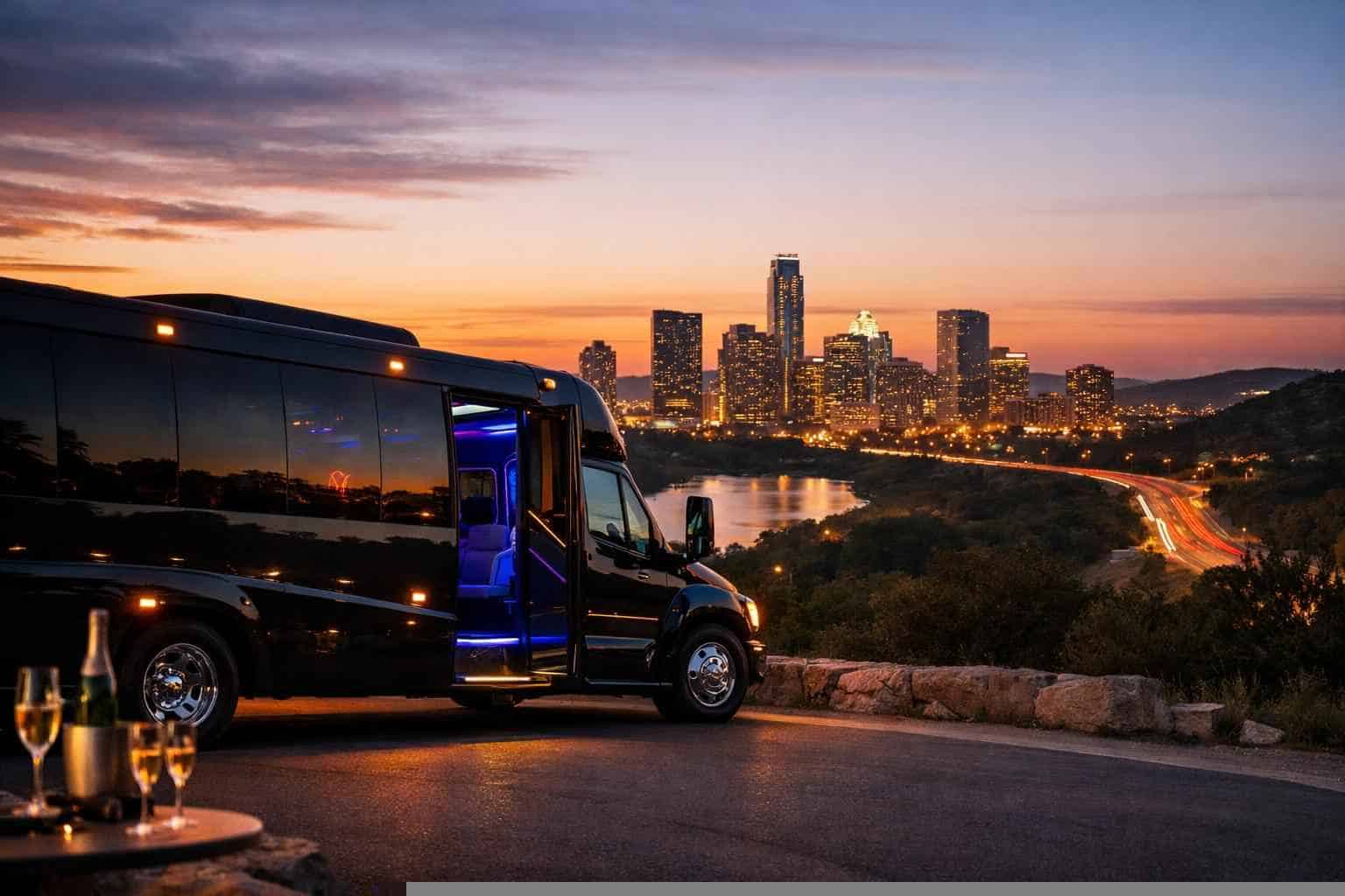 Party Bus Rental Near Me Sunset Valley TX