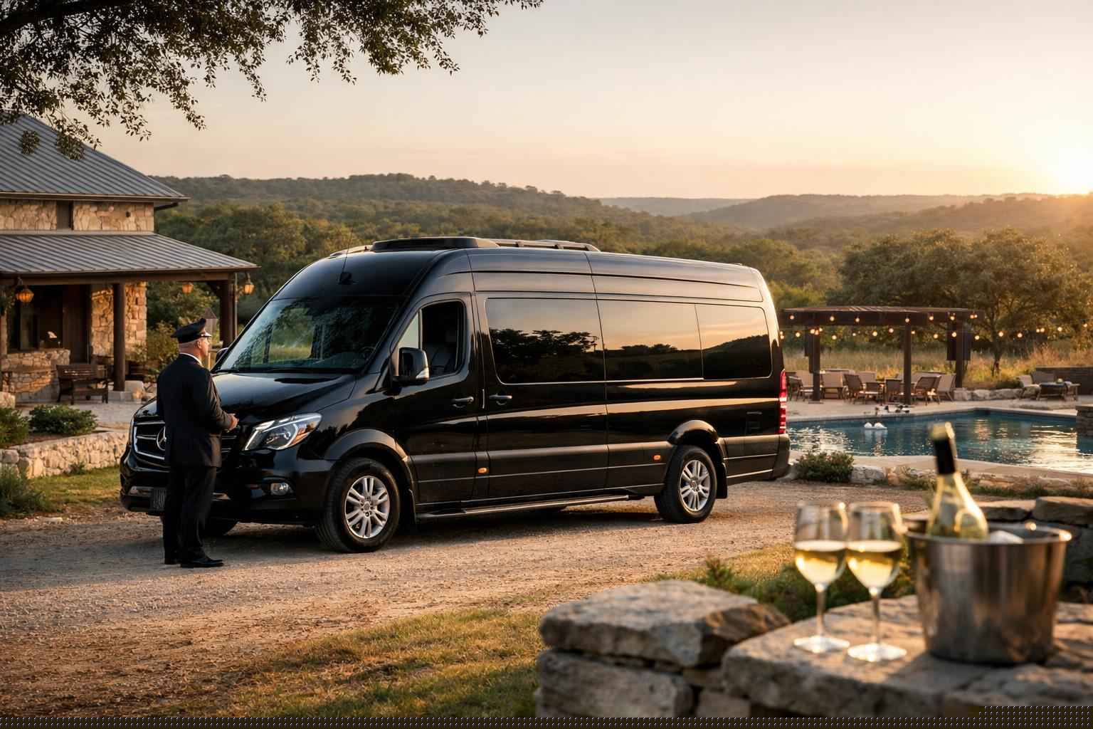 Passenger Van With Driver In Dripping Springs Texas Passenger Van with Driver in Dripping Springs TX