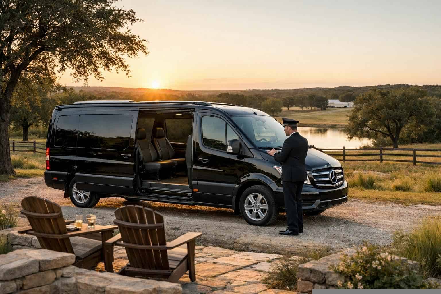 Passenger Van with Driver in Liberty Hill TX