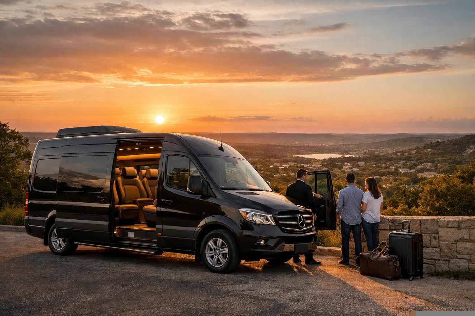 Passenger Van With Driver In Sunset Valley Texas Passenger Van with Driver Near Me Sunset Valley TX