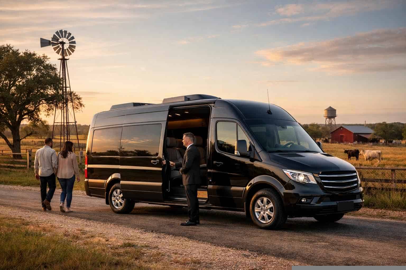 Passenger Van with Driver Services in Elgin Texas