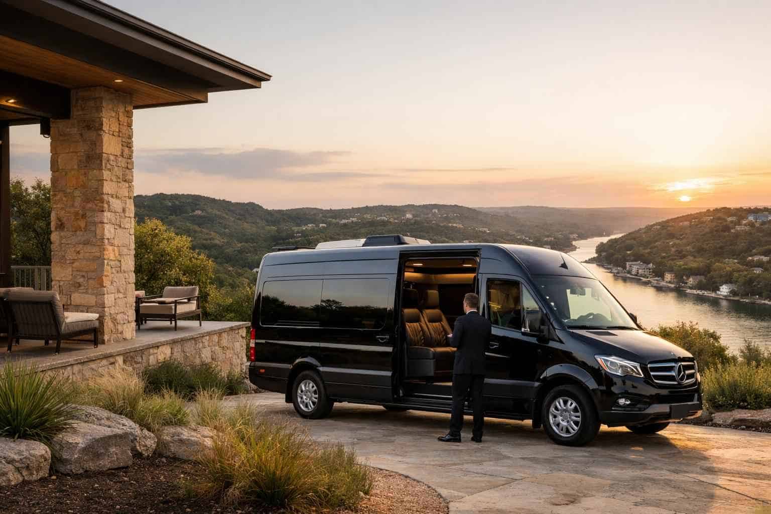 Passenger Vans with Driver in West Lake Hills Texas