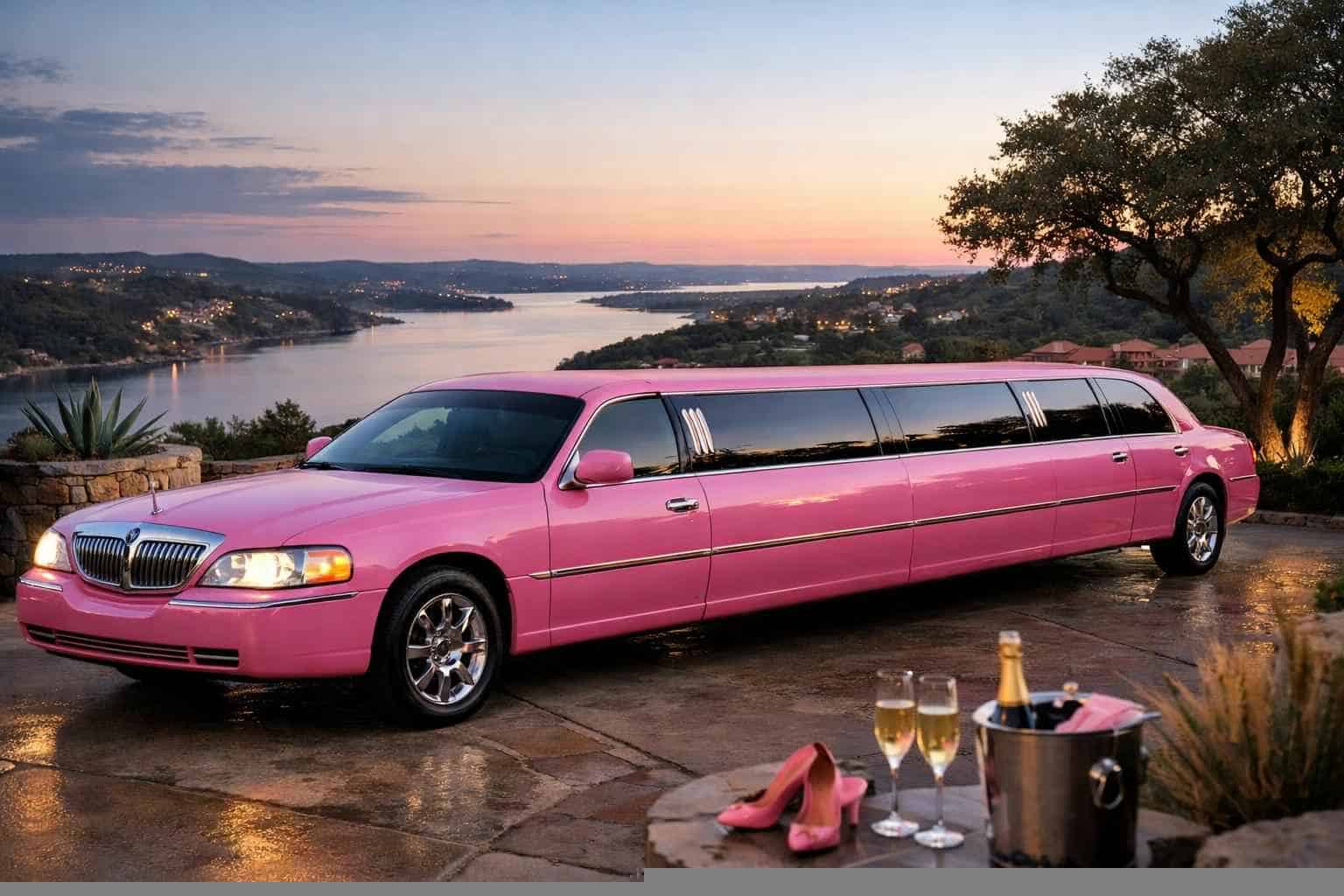 Pink Limo Rental Bee Cave TX