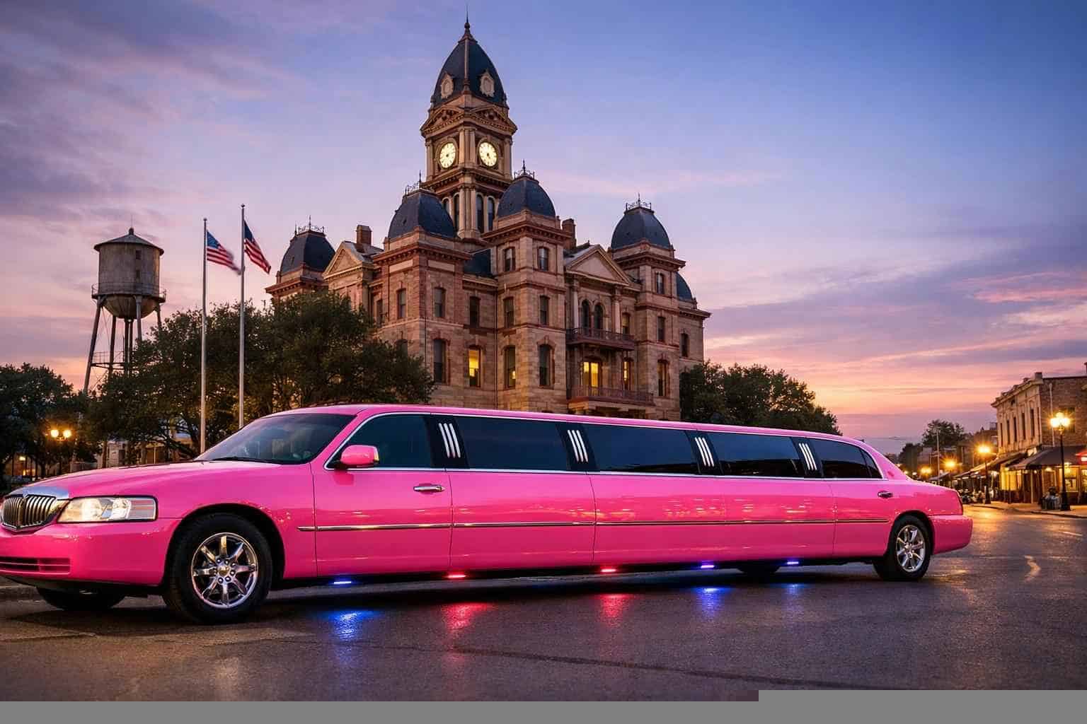Pink Limo Rental In Lockhart Texas Pink Limo Rental Lockhart TX