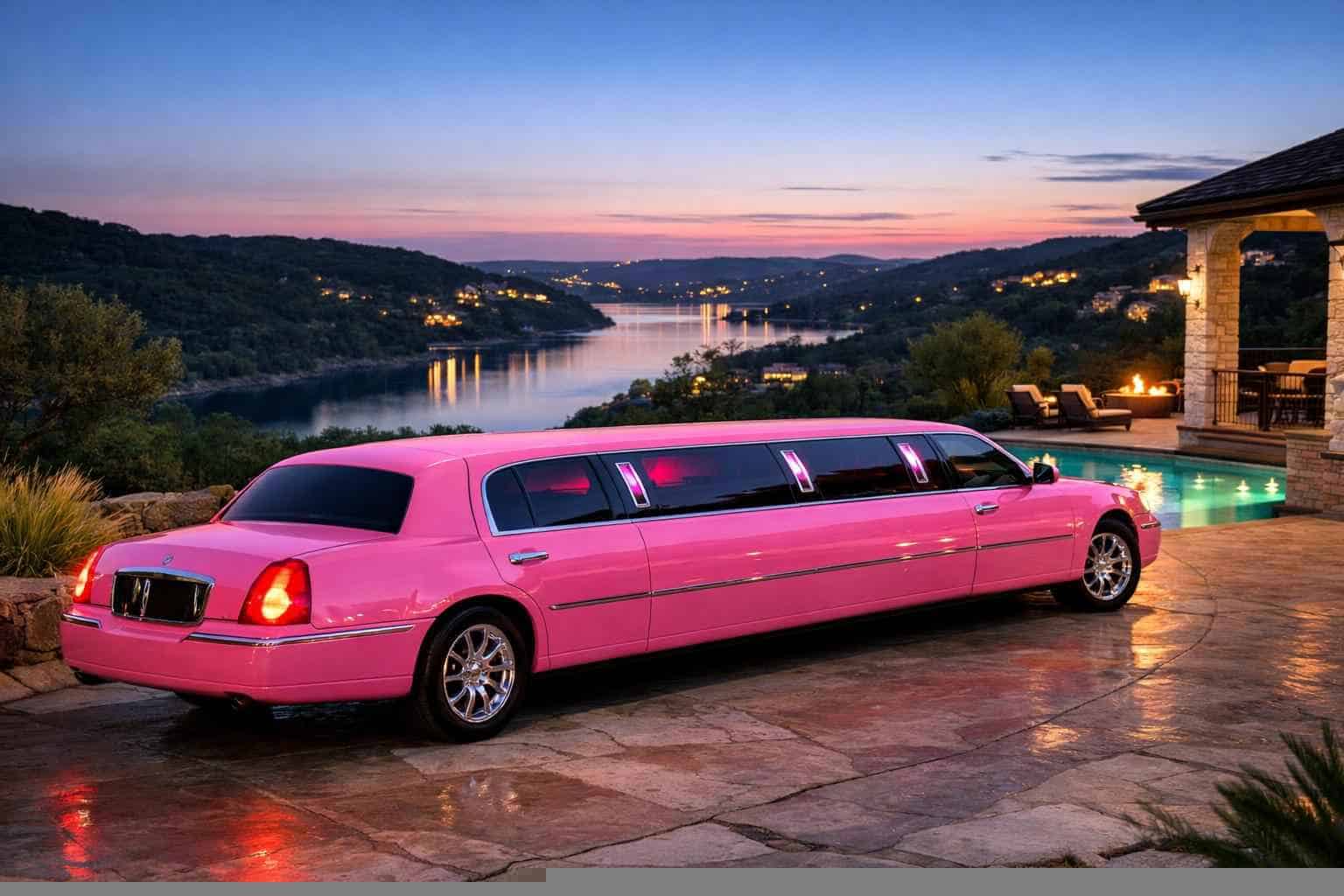 Pink Limo Rental Near Me Bee Cave TX