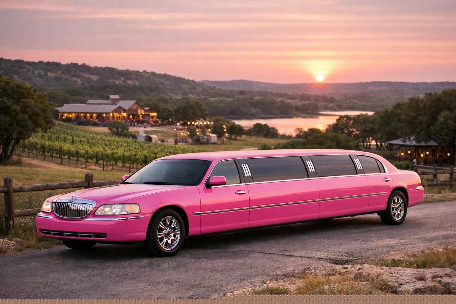 Pink Limo Rental Near Me Dripping Springs TX