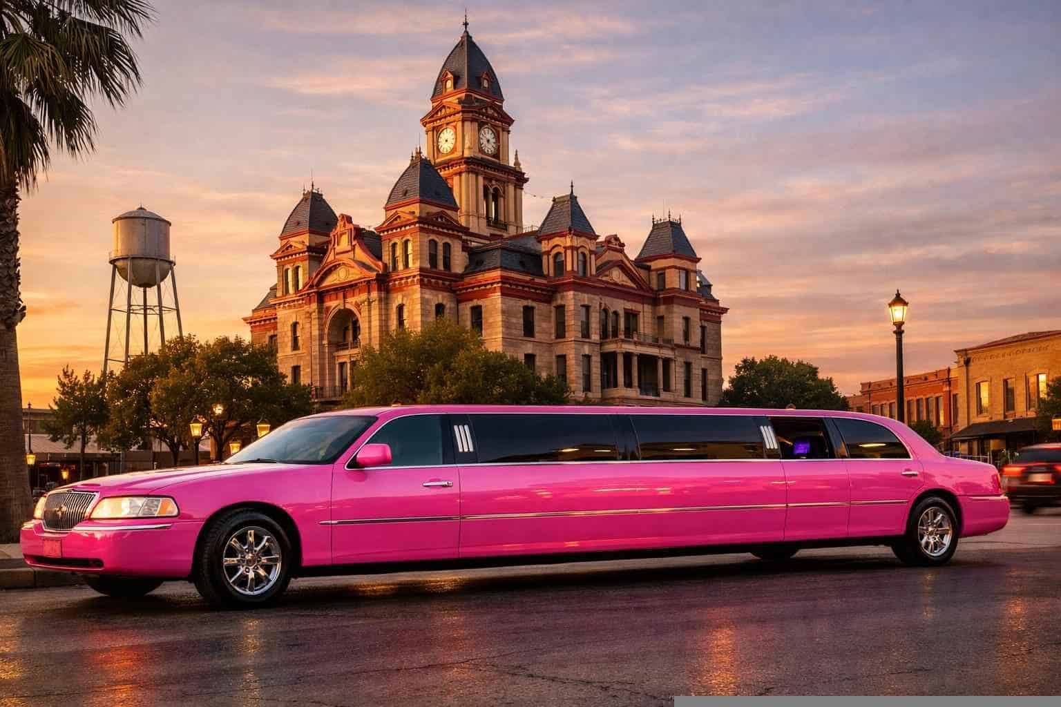Pink Limo Rental In Lockhart Texas Pink Limo Rental Near Me Lockhart TX