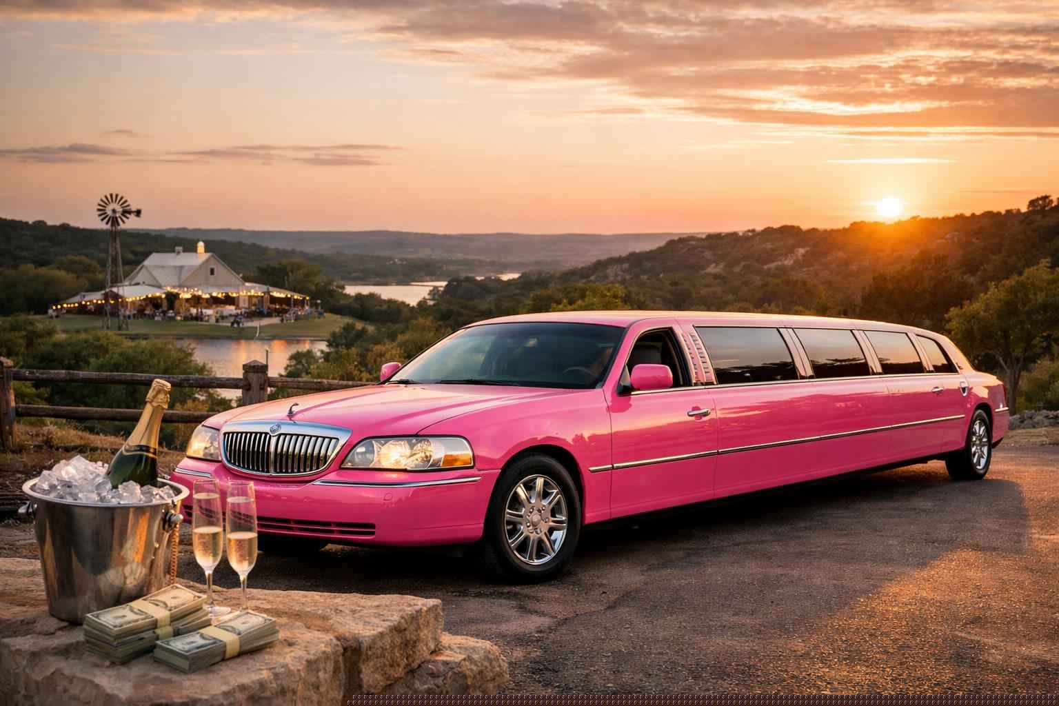 Pink Limo Rental Prices in Dripping Springs TX