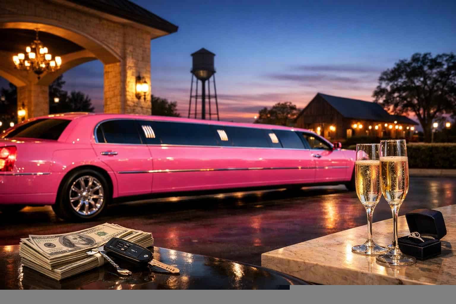 Pink Limo Rental Prices in Elgin TX