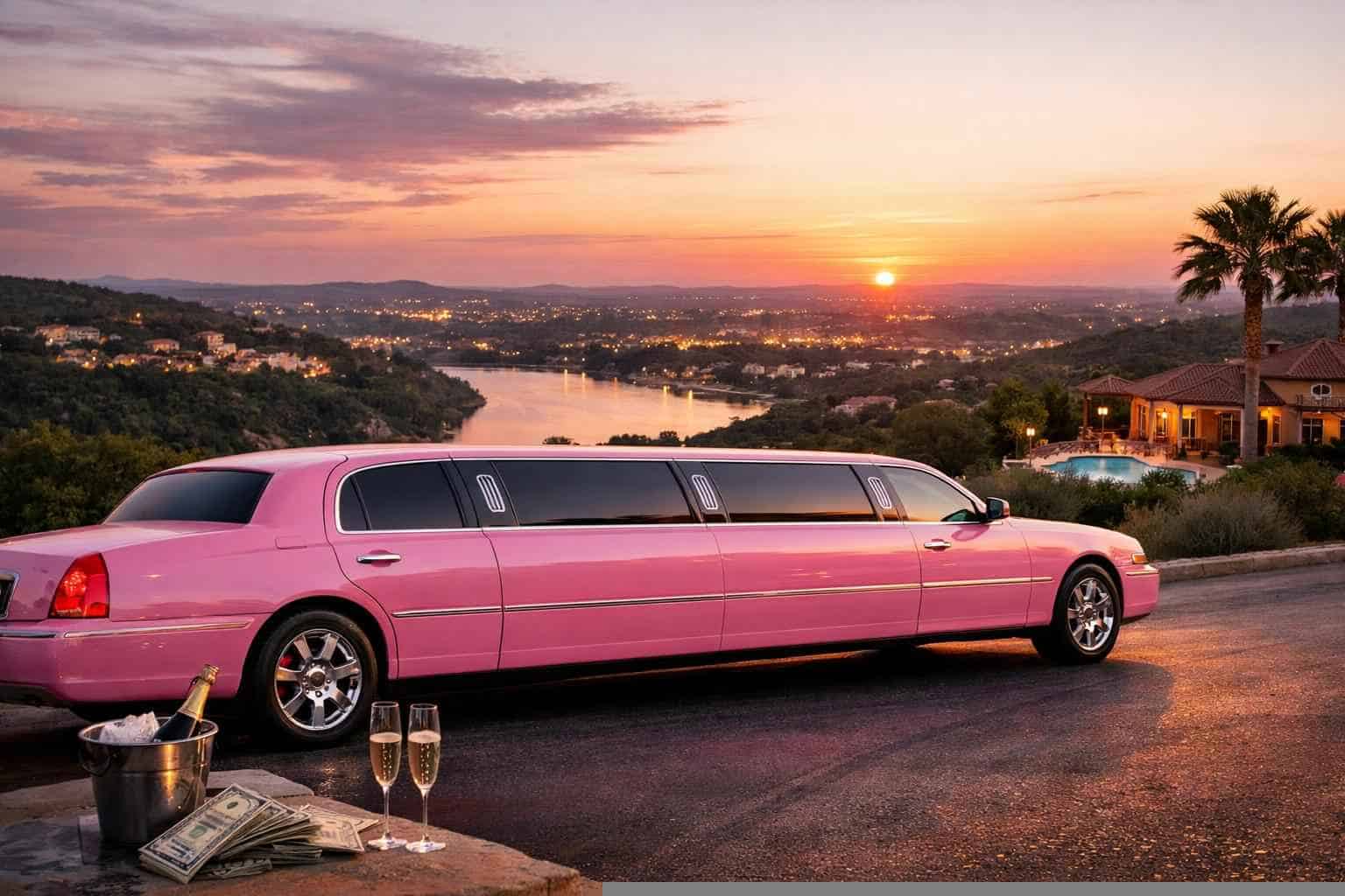 Pink Limo Rental In Sunset Valley Texas Pink Limo Rental Prices in Sunset Valley TX