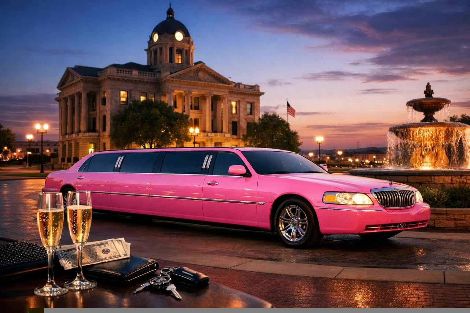Pink Limo Rental Prices in Taylor TX