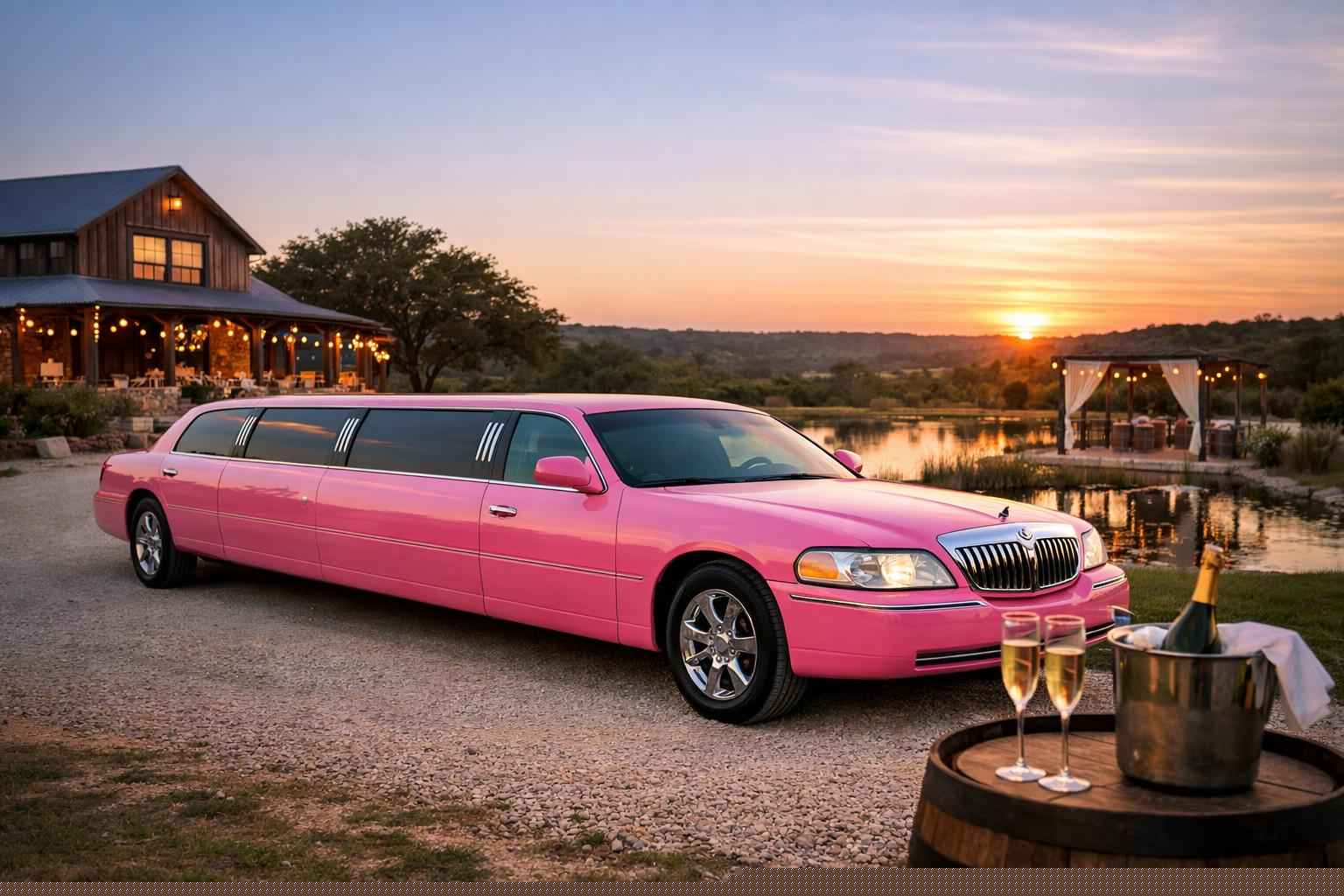 Pink Limo Rental Services in Dripping Springs Texas
