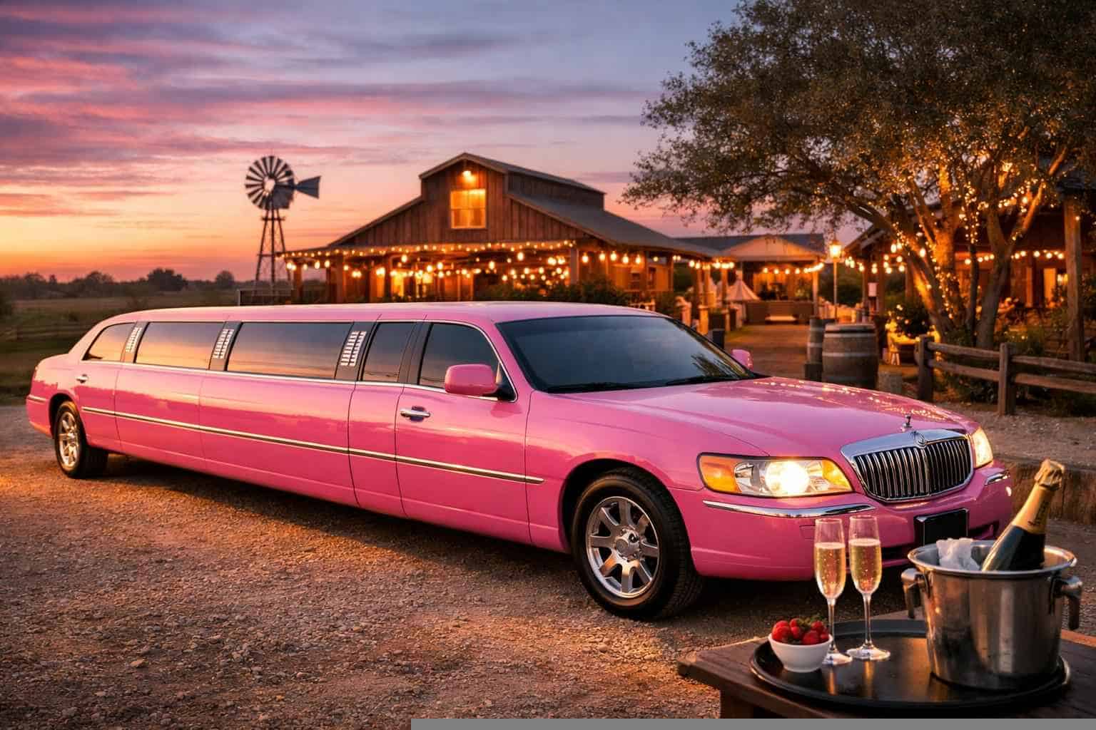 Pink Limo Rental Taylor TX