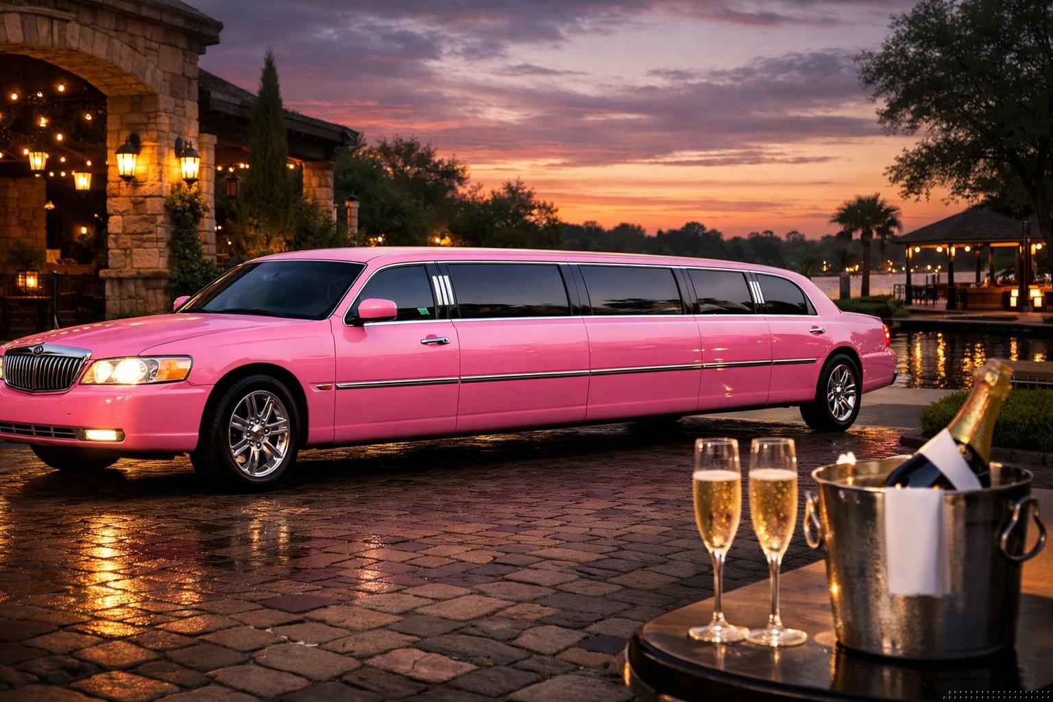 Pink Limo Rental In Bastrop Texas Pink Limo Service Bastrop TX