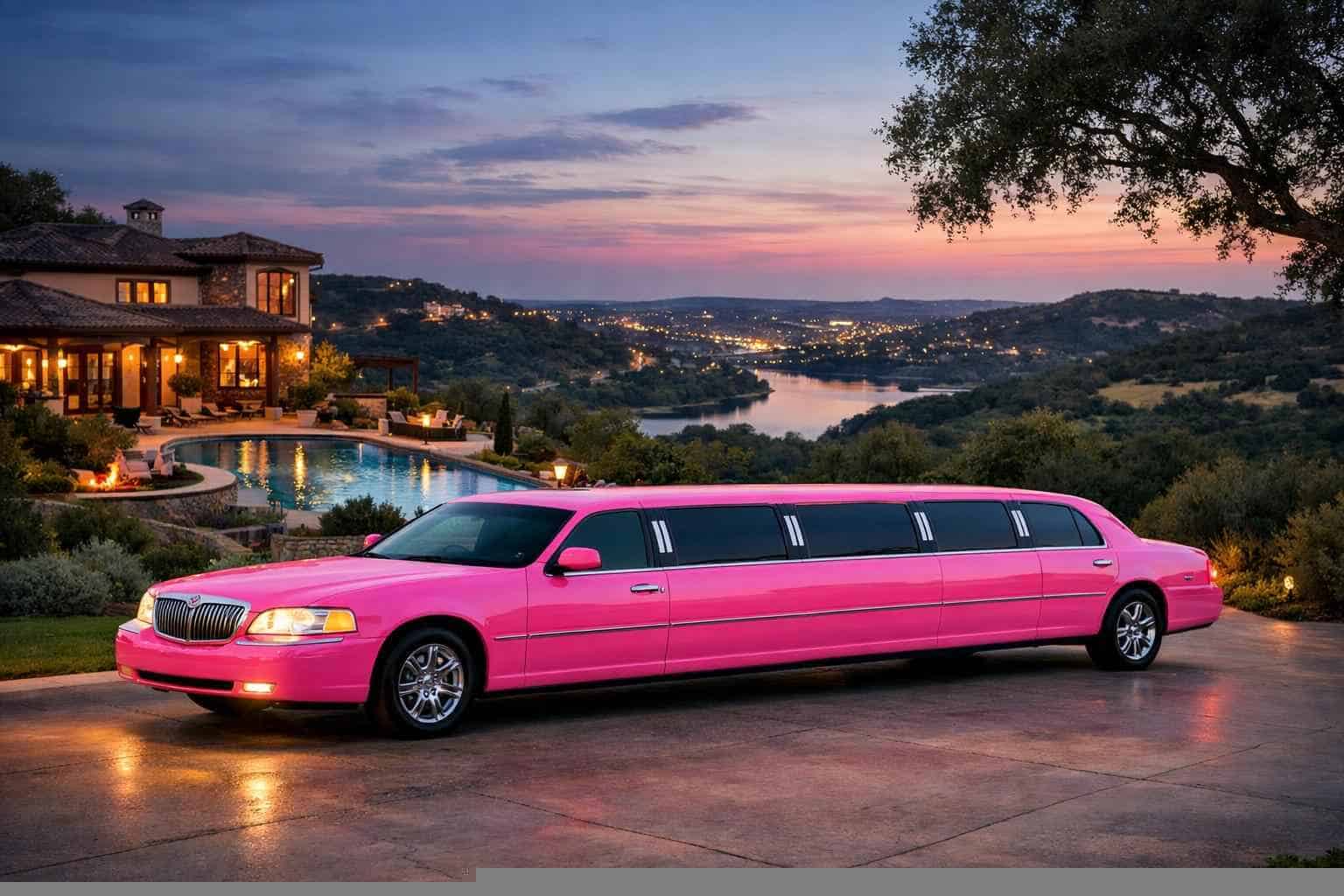 Pink Limousines in Bee Cave Texas
