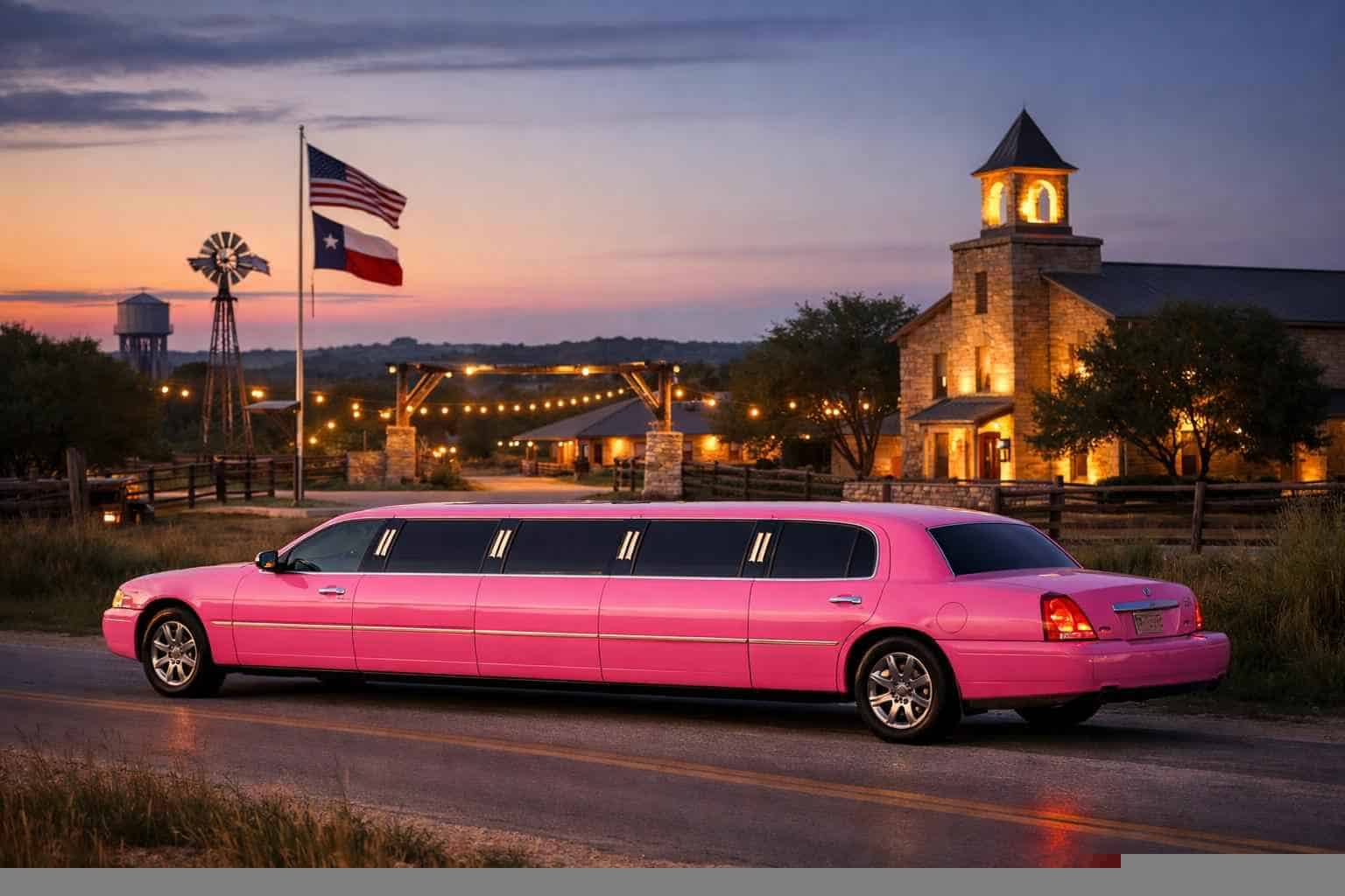 Pink Limousines in Liberty Hill Texas