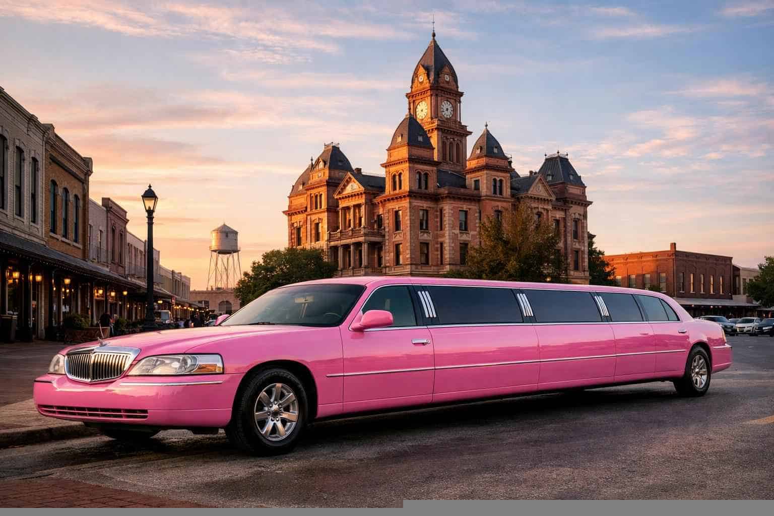 Pink Limo Rental In Lockhart Texas Pink Limousines in Lockhart Texas