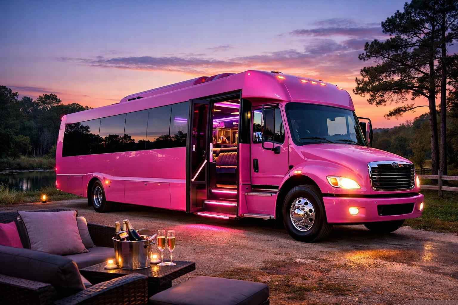 Pink Party Bus Service Bastrop TX
