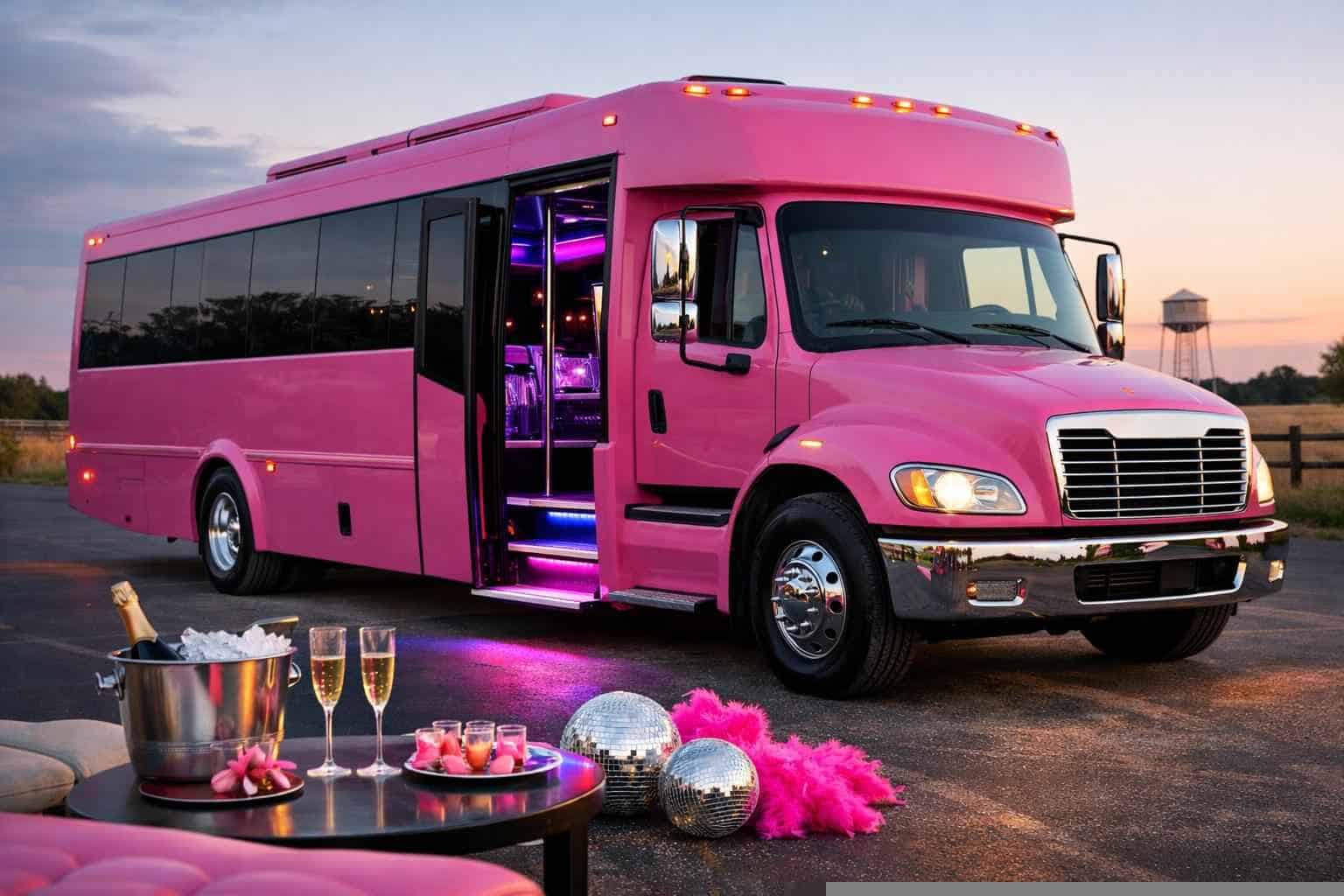 Pink Party Bus Service Elgin TX