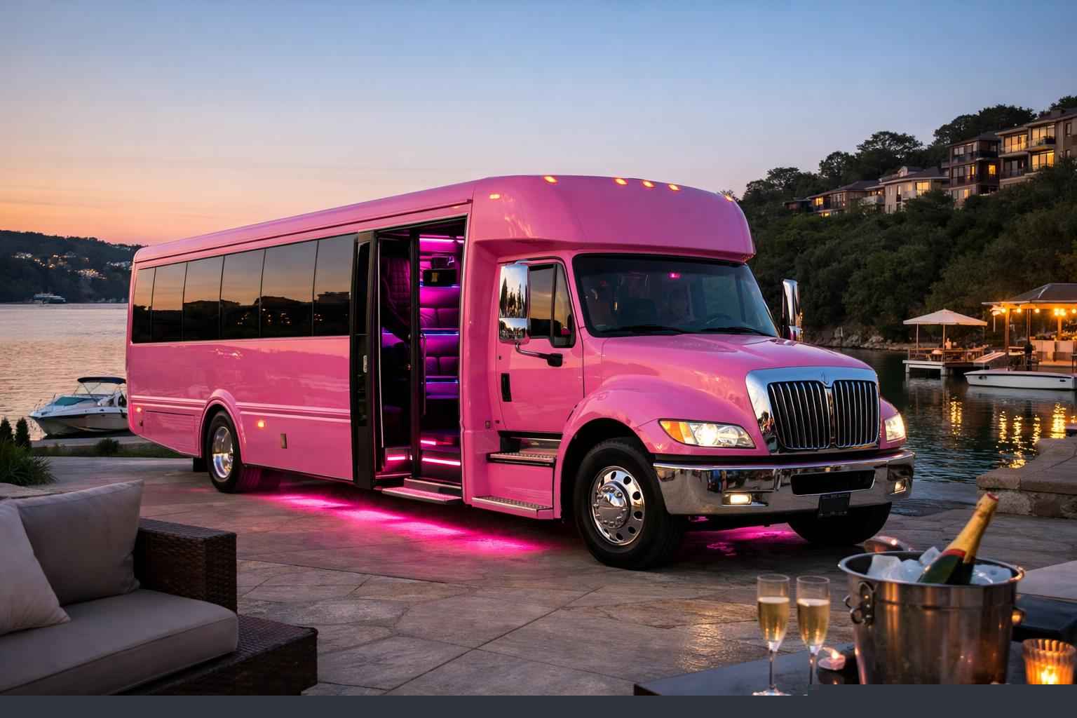 Pink Party Bus Service Lakeway TX