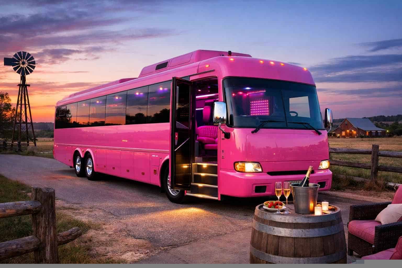 Pink Party Bus Service Liberty Hill TX