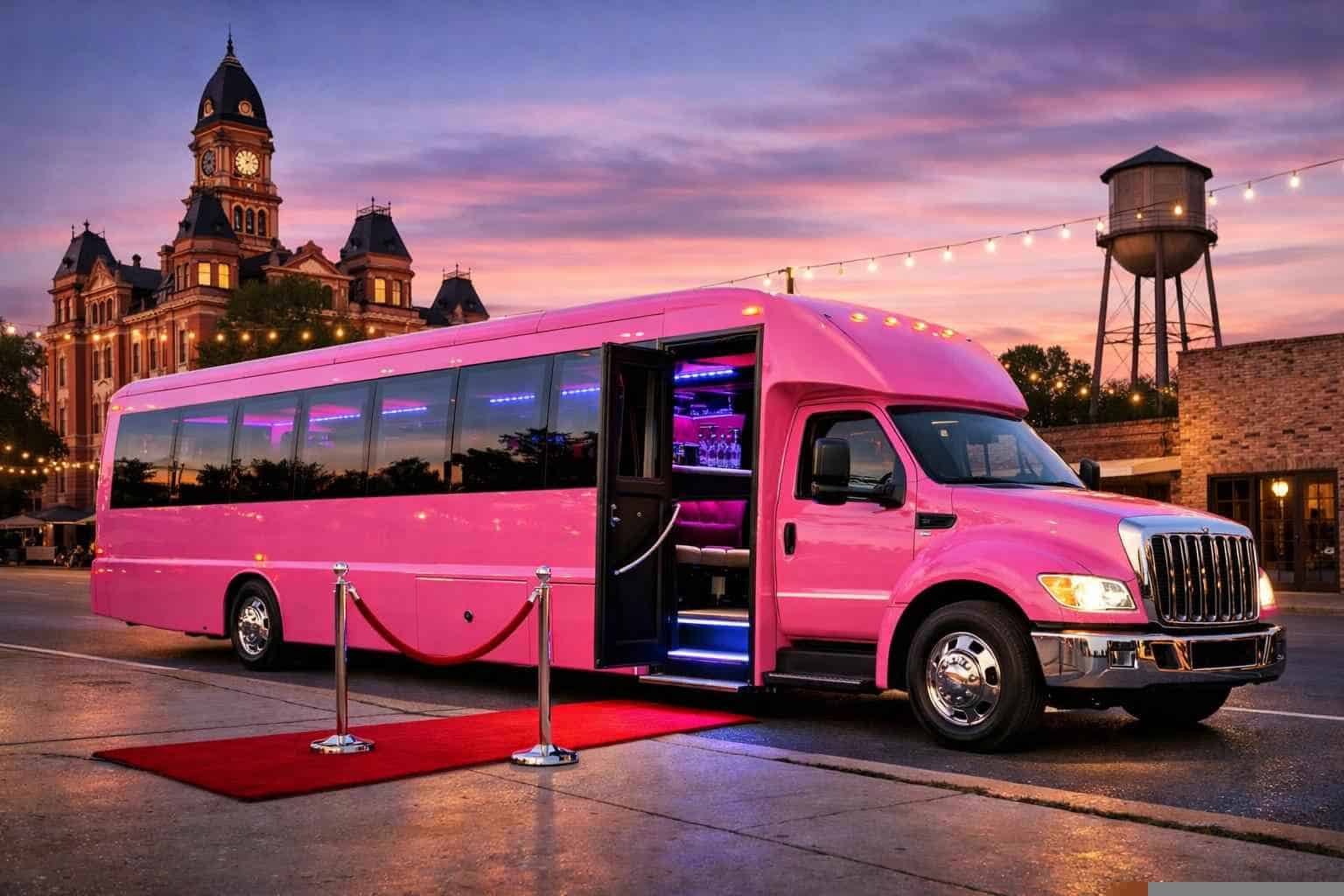 Pink Party Bus Service Lockhart TX