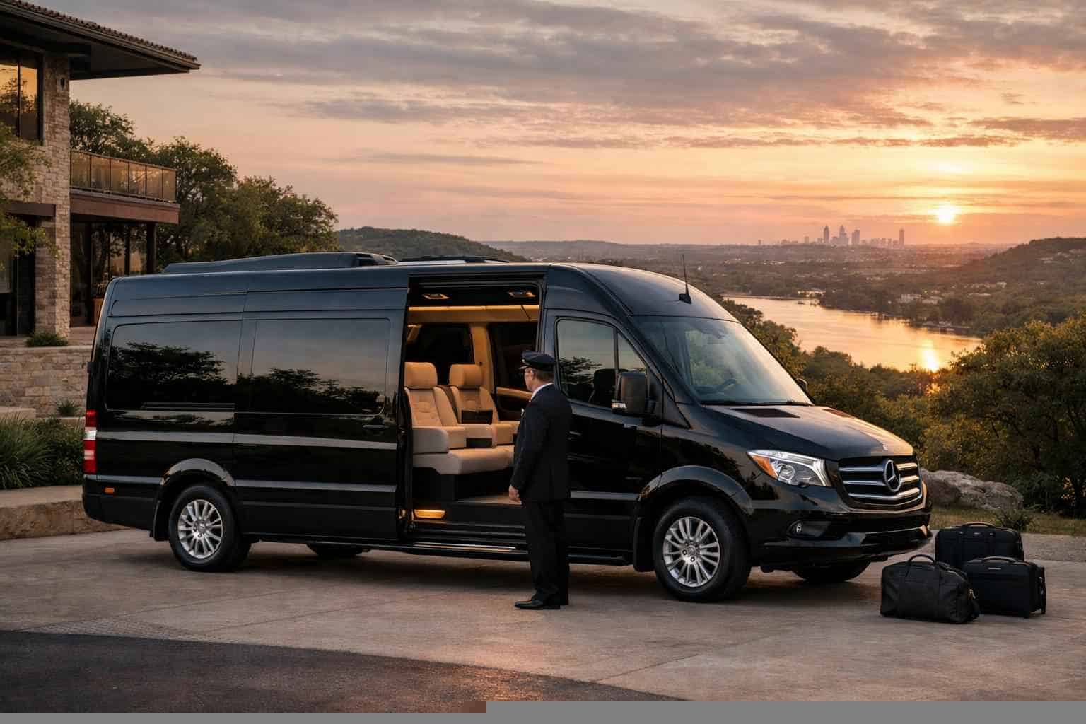 West Lake Hills Texas Passenger Van with Driver