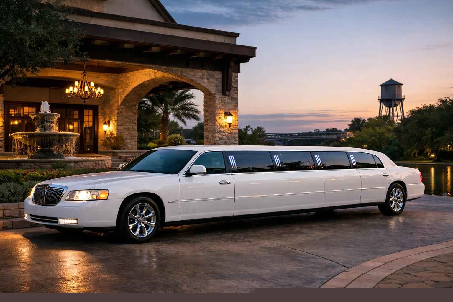White Limo Rental In Bastrop Texas White Limo Rental Near Me Bastrop TX