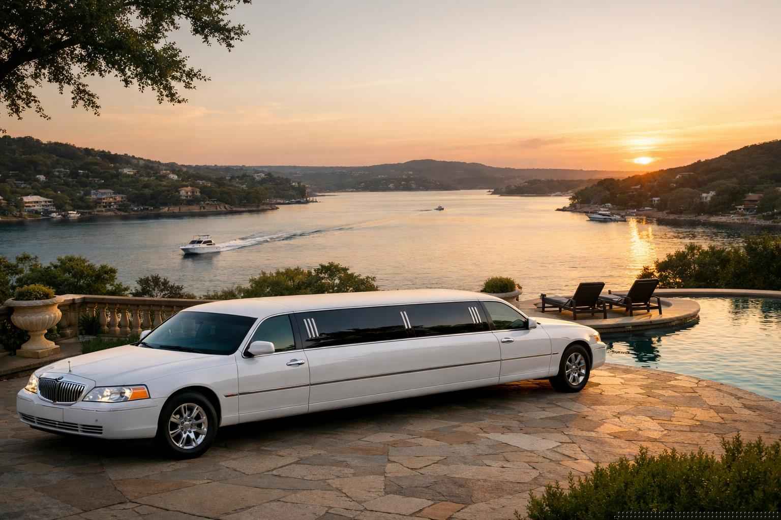 White Limo Rental Near Me Lakeway TX