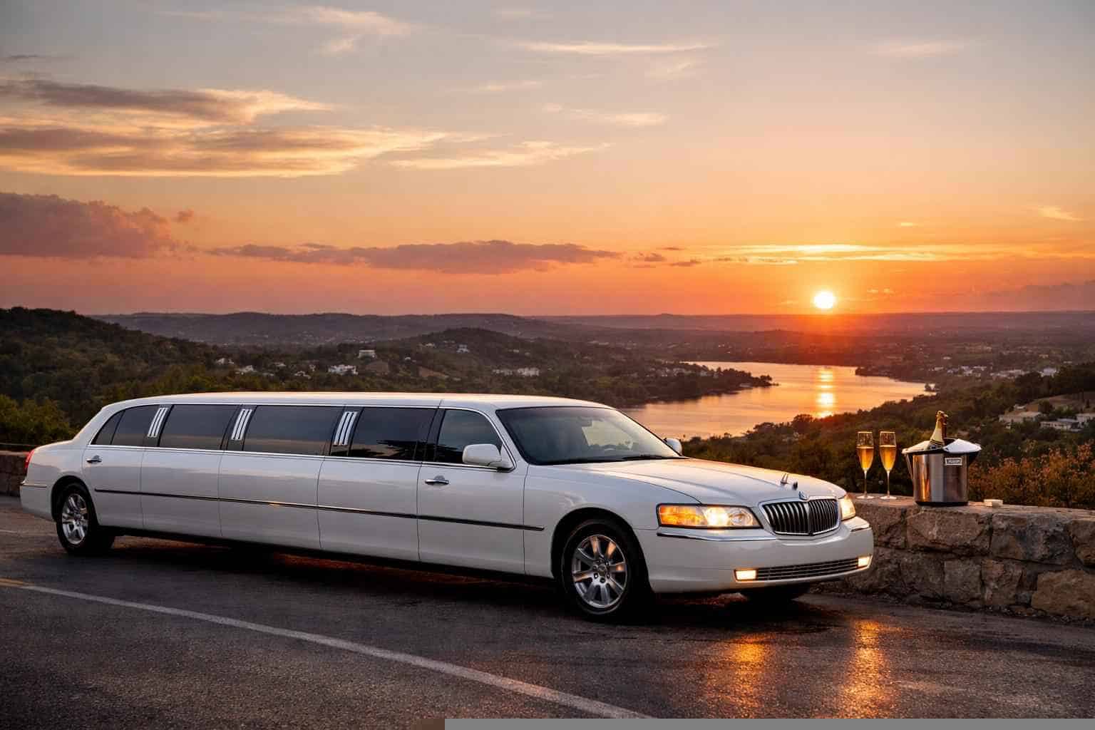 White Limo Rental In Sunset Valley Texas White Limo Rental Near Me Sunset Valley TX