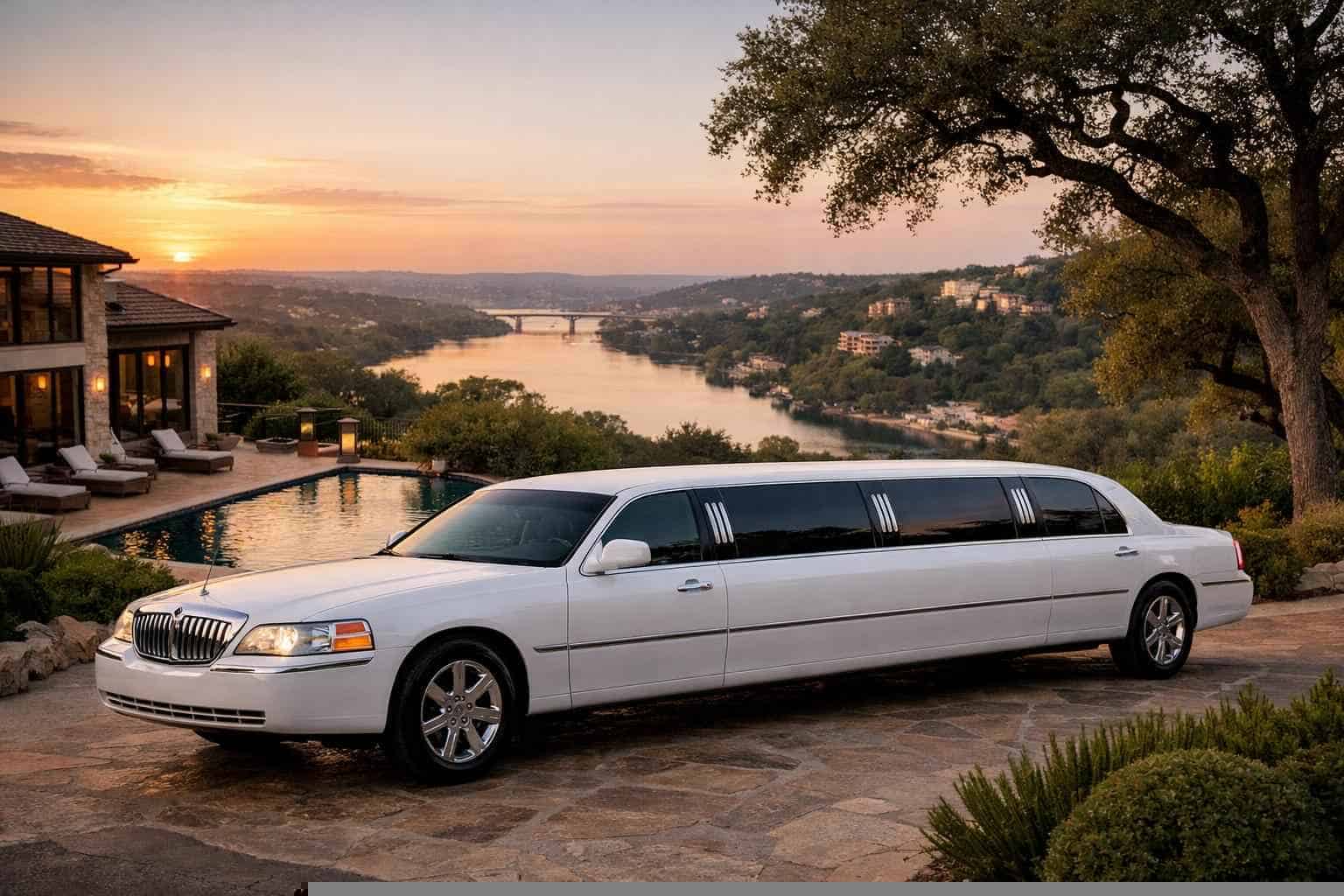 White Limo Rental Near Me West Lake Hills TX