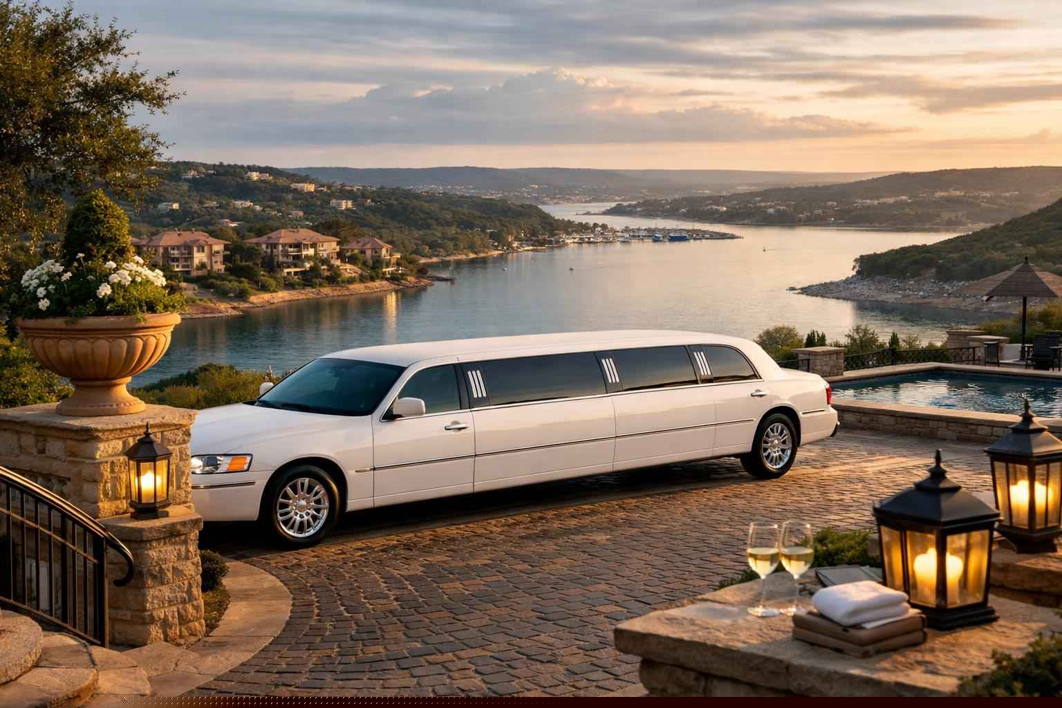 White Limo Rental Prices in Lakeway TX