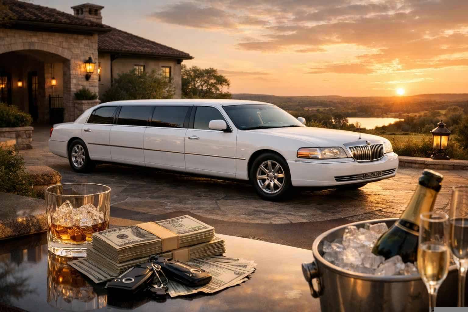 White Limo Rental Prices in Liberty Hill TX