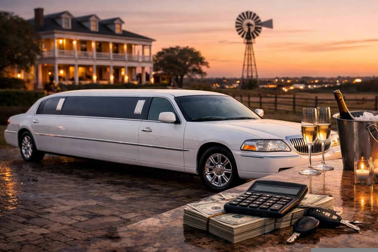 White Limo Rental Prices in Taylor TX