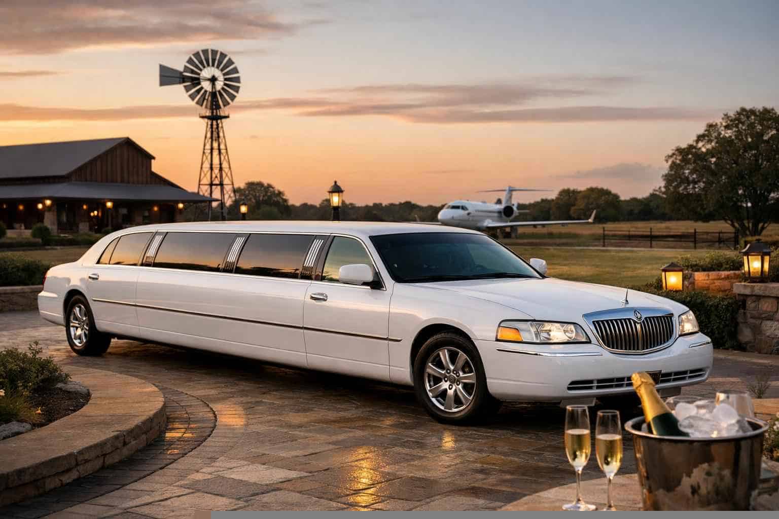 White Limo Rental Services in Elgin Texas
