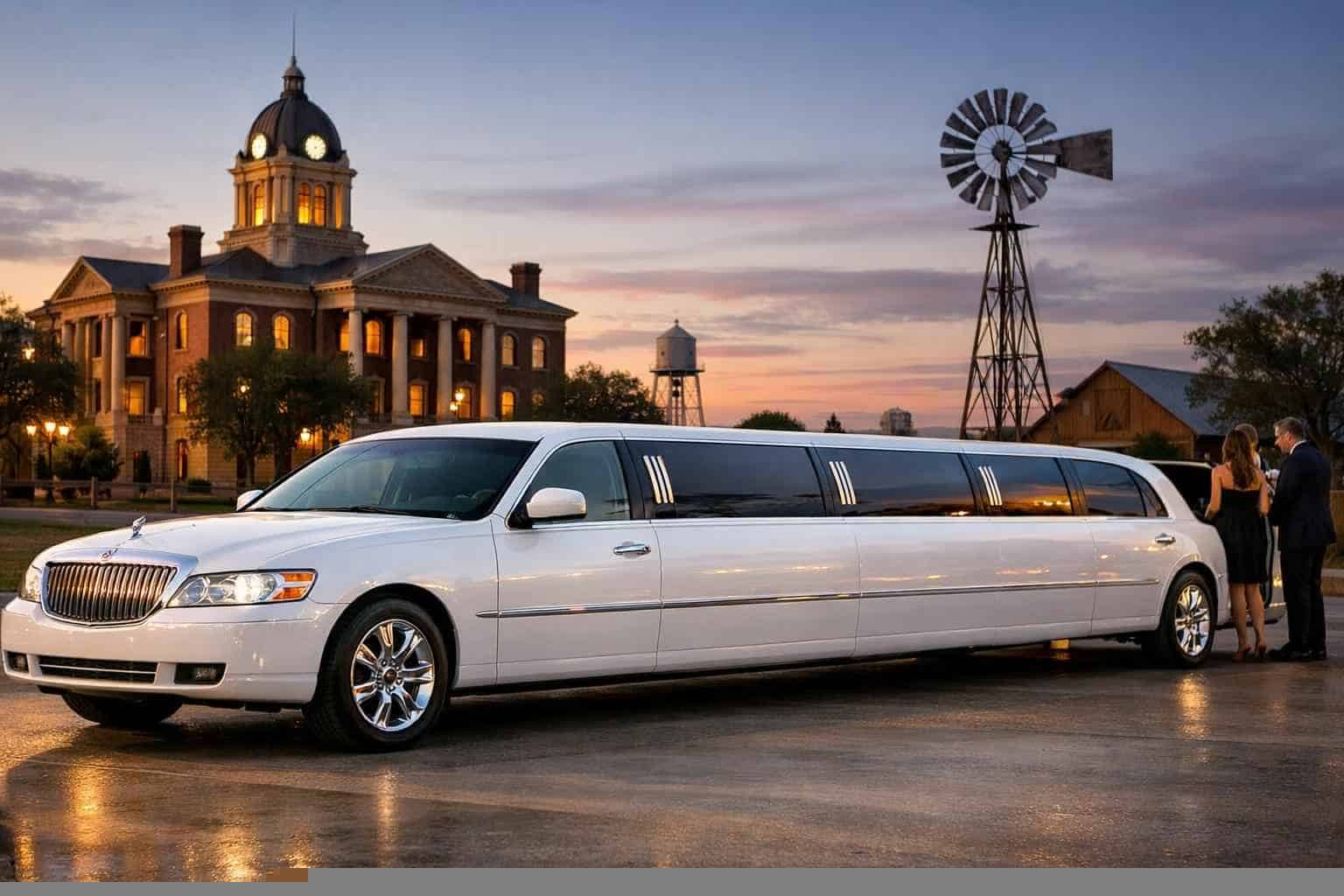 White Limo Rental Services in Taylor Texas