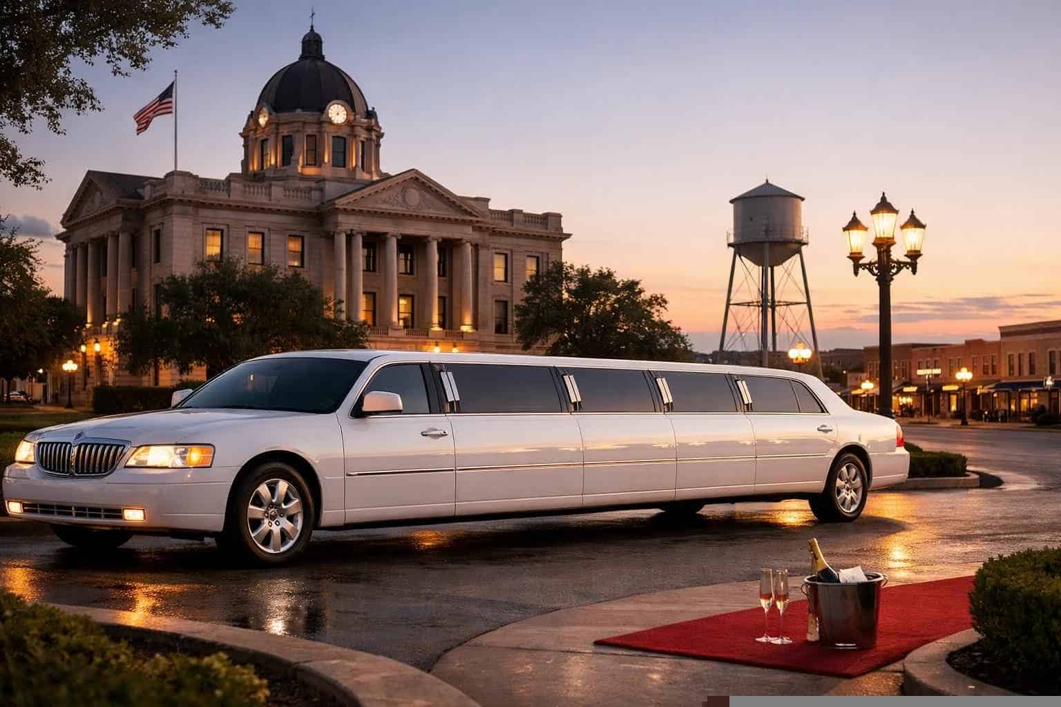 White Limo Rental Taylor TX
