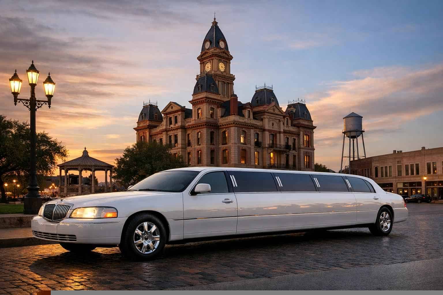 White Limo Rental In Lockhart Texas White Limo Service Lockhart TX
