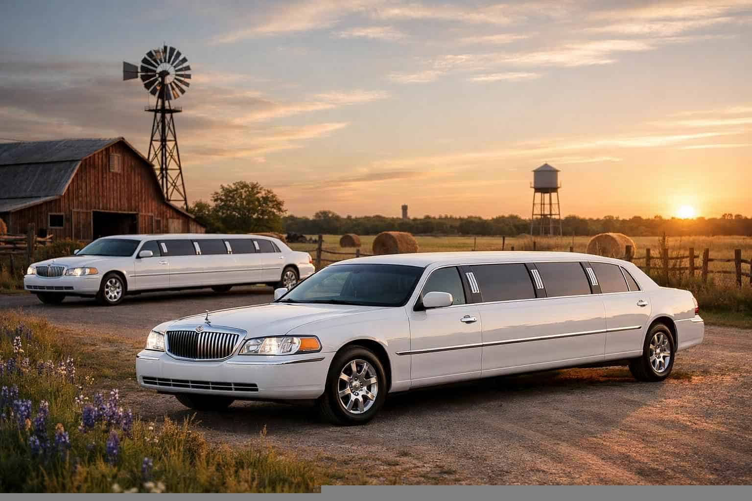 White Limousines in Elgin Texas