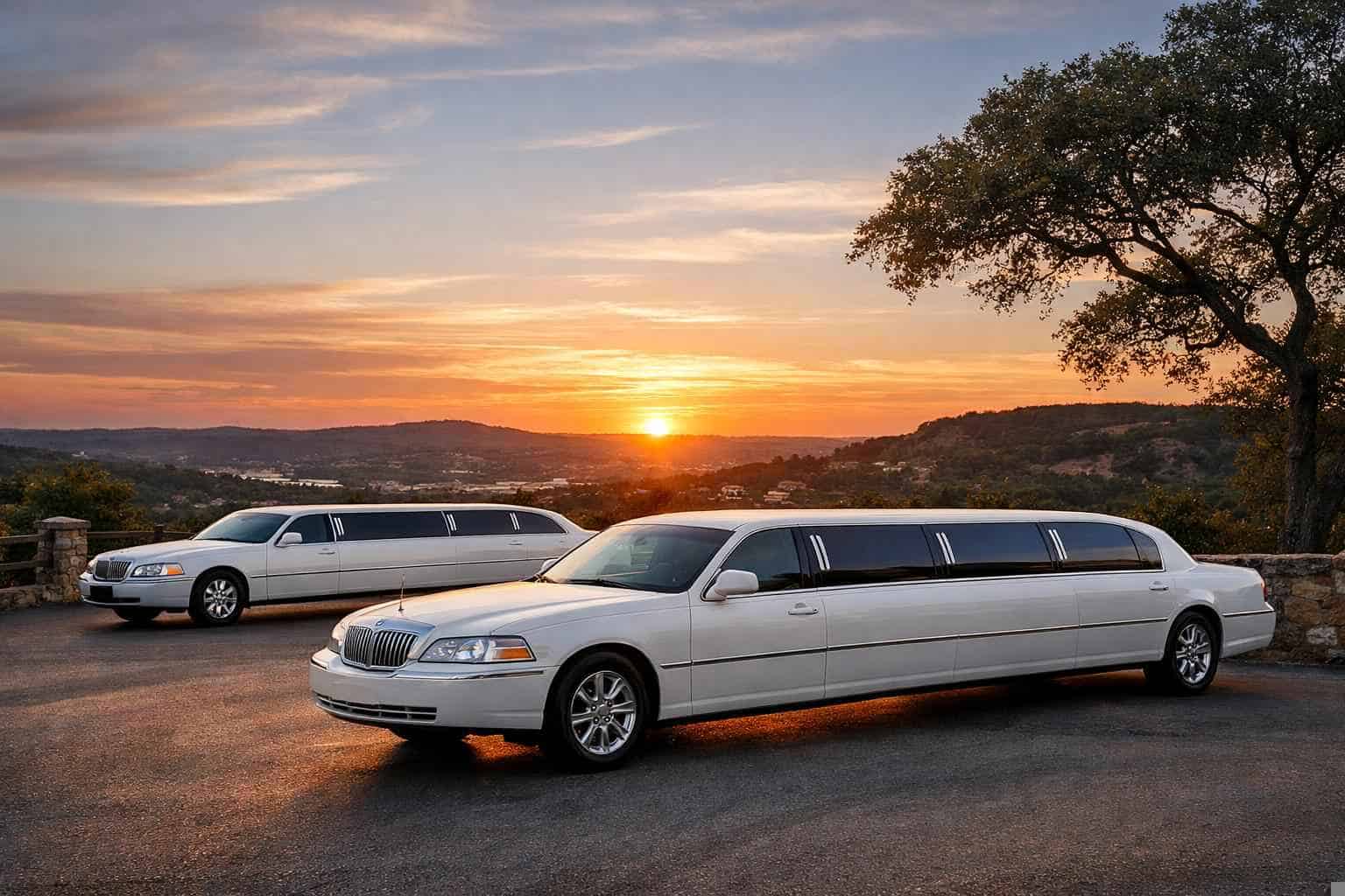 White Limo Rental In Sunset Valley Texas White Limousines in Sunset Valley Texas