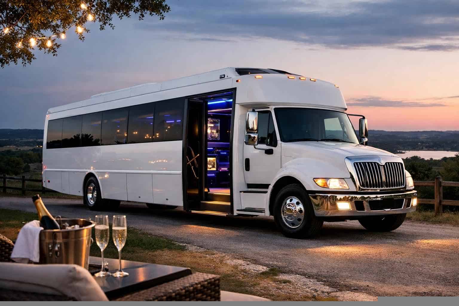 White Party Bus Service Liberty Hill TX